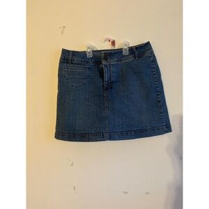 St. John's Bay Denim Skort Shorts Dark Wash Women's Size 12